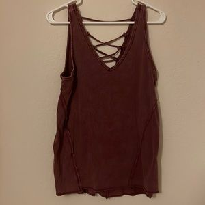 Maroon Tank Top